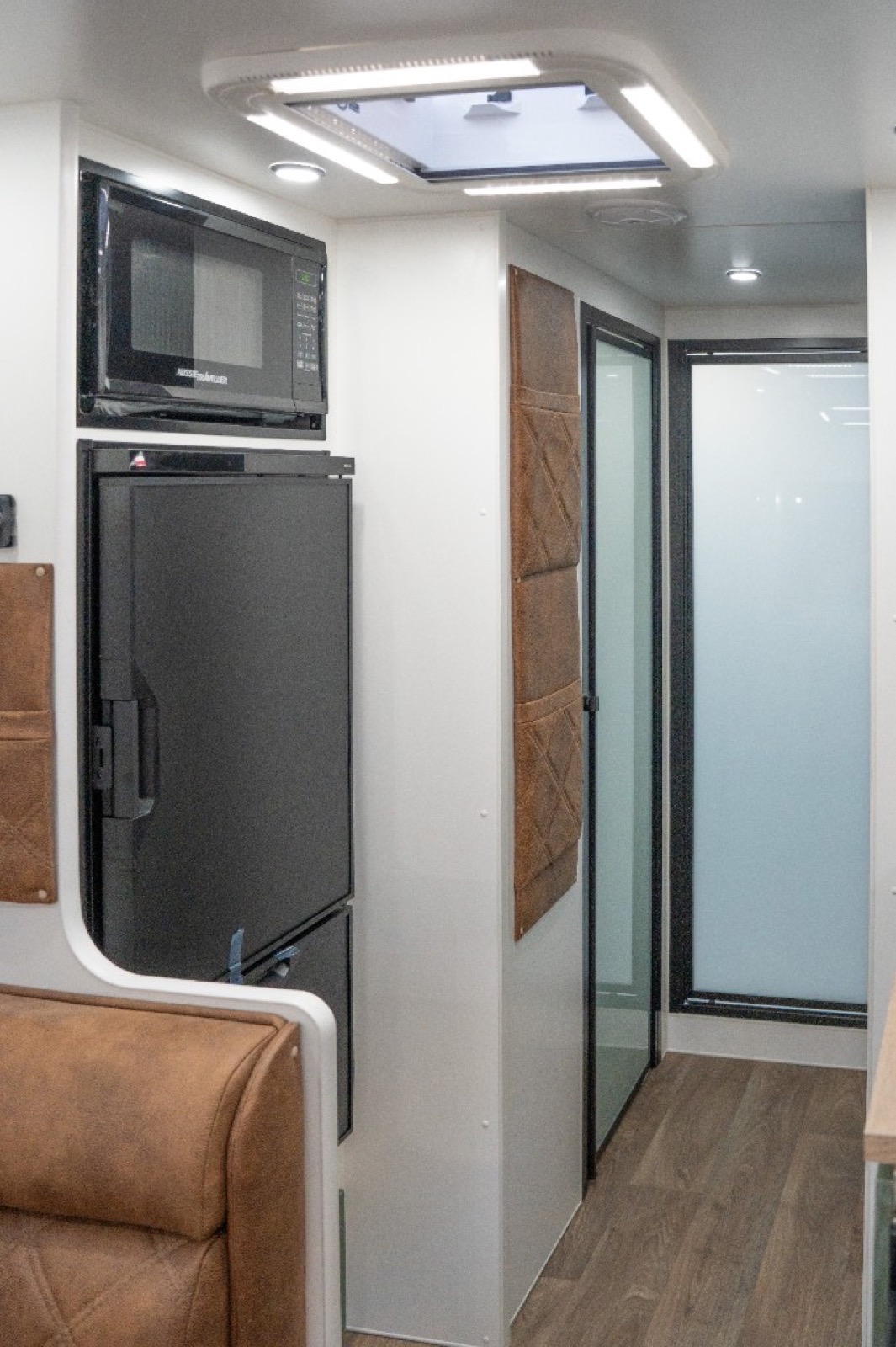 Hallway and fridge