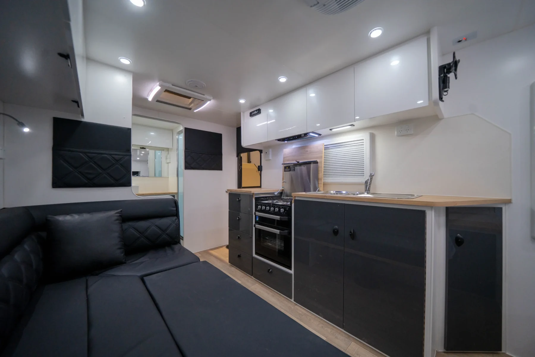Gemini caravan lounge and living space